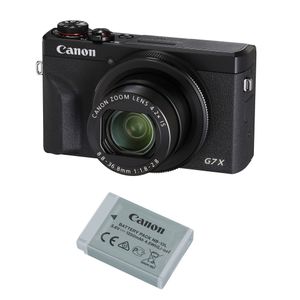 Canon PowerShot G7 X Mark III Kit cu Acumulator Negru