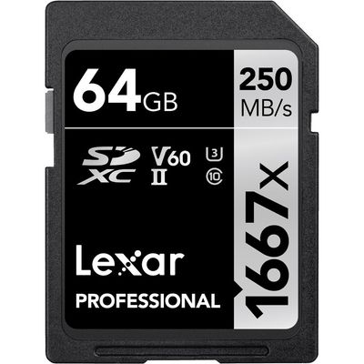 Lexar High-Performance 64GB 1667x SDXC UHS-II