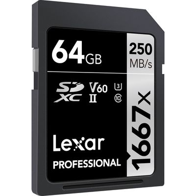 Lexar High-Performance 64GB 1667x SDXC UHS-II