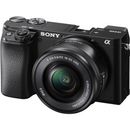 Sony Alpha A6100 Aparat Foto Mirrorless 24.2 MP Kit cu Obiectiv 16-50mm 4K Negru