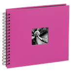 Hama-Fine-Art-Album-Foto-cu-Spirala-50-Pagini-Negre-28-x-24cm--Roz