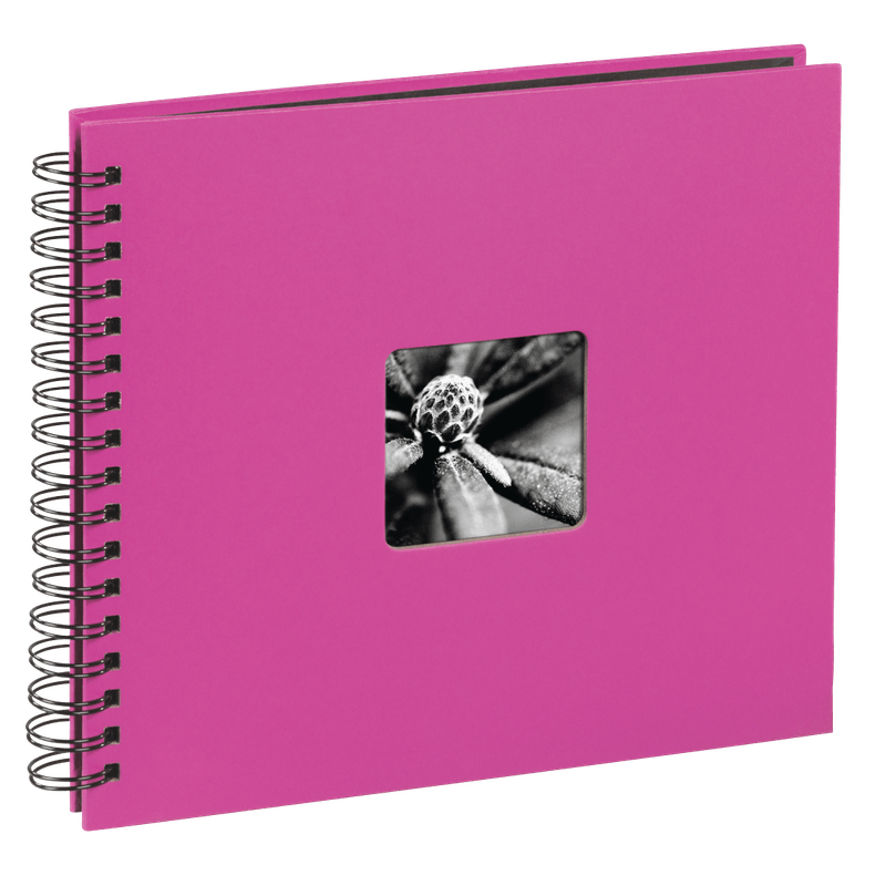 Hama-Fine-Art-Album-Foto-cu-Spirala-50-Pagini-Negre-28-x-24cm--Roz
