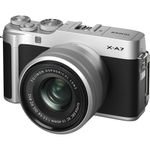 FujifilmXA7AparatFotoMirrorlessKitcuObiectivXF1545mmArgintiu