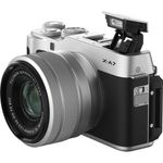 FujifilmXA7AparatFotoMirrorlessKitcuObiectivXF1545mmArgintiu
