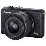 Canon EOS M200 Aparat Foto Mirrorless 24.1MP 4K Kit cu Obiectiv 15-45mm F3.5-6.3 IS Negru
