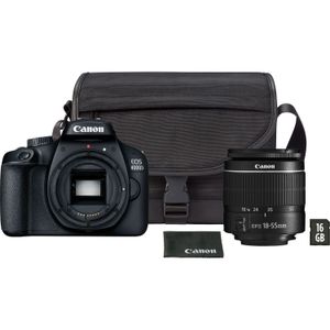 Canon EOS 4000D Kit EF-S 18- 55mm f/3.5-5.6 III + Geanta SB130 + Card 16GB