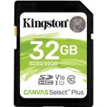 Kingston Canvas Select Plus Card SDHC 32GB Class 10