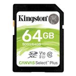 Kingston Canvas Select Plus Card SDXC 64GB Class 10
