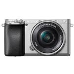 Sony Alpha A6100 Aparat Foto Mirrorless 24.2 MP Kit cu Obiectiv 16-50mm 4K Argintiu