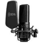 Boya BY-M1000 Microfon Studio Condenser cu Shockmount si Pop Filter
