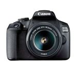 Canon EOS 2000D Aparat Foto DSLR 24.1MP CMOS Kit cu Obiectiv EF-S 18-55mm f/3.5-5.6 III Negru