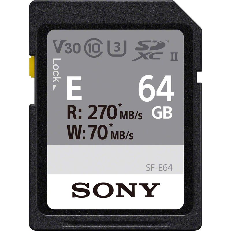 Sony-Seria-SF-E-Card-de-Memorie-SD-64GB-UHS-II-Class-10-V30