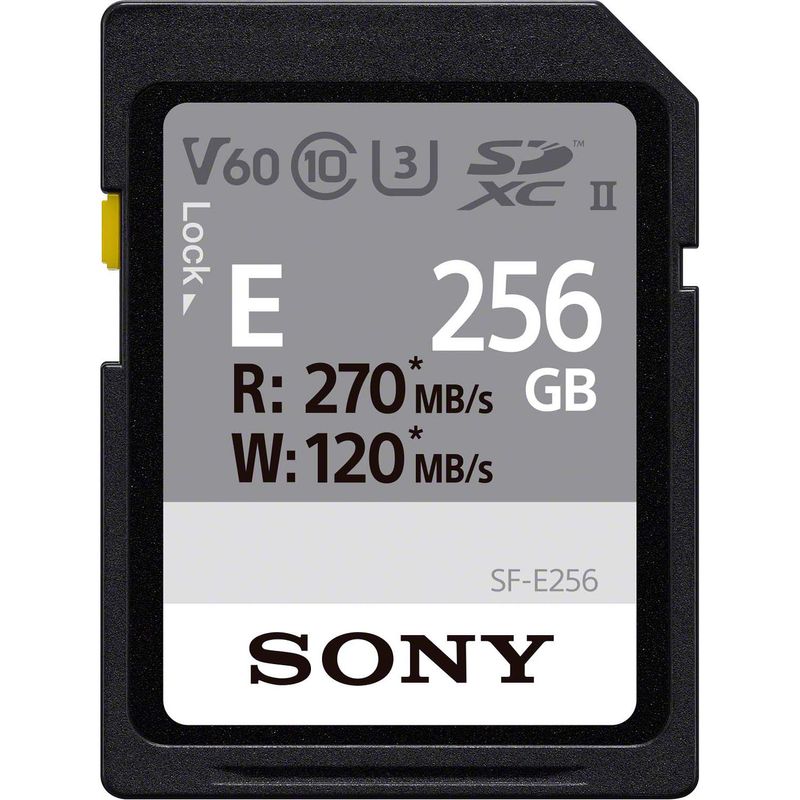 Sony-Seria-SF-E-Card-de-Memorie-SD-256GB-UHS-II-Class-10-V60