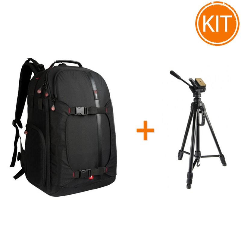 Kit-Fancier-Rucsac-Nest-Hiker-200-Black---Fancier-WT3716-Trepied-foto-Video