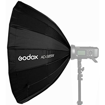Godox Parabolic Softbox 85cm AD-S85W White cu Montura  Godox pentru AD400PRO