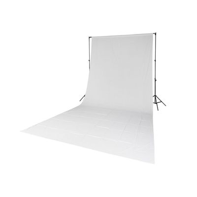 Quadralite Fundal Alb Uni Bumbac 2,85x6m