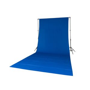 Quadralite Fundal Albastru Uni Bumbac 2,85x6m