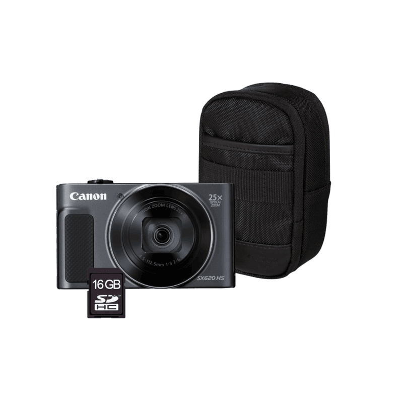 Canon-PowerShot-SX620-HS---Card-de-memorie-16-GB---Husa-Negru