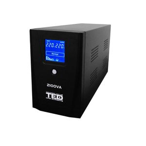 TED UPS Expert 2100VA Line Interactive cu 2 Iesiri Schuko si Display LCD