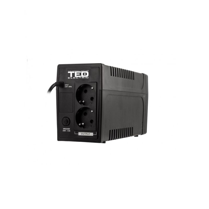 TEDElectricUPS700VA400WLineInteractivecu2IesiriSchukosiDisplayLCD