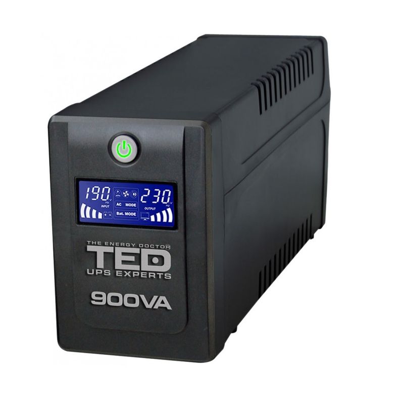 TED-Electric-UPS--900VA---500W-Line-Interactive-cu-2-Iesiri-Schuko-si-Display-LCD-