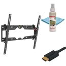 Barkan Kit Suport de Perete pentru Televizor Plat/Curbat  29-65 inch + Solutie Curatare 100 ml + Cablu HDMI 10.2 Gbps 1.8m