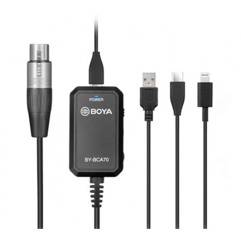 Boya-BY-BCA70-Adaptor-Audio-USB-pentru-Microfoane-XLR