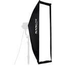 NanLite Asimetric Stripbank Softbox cu Montura Bowens 45 x 110 cm