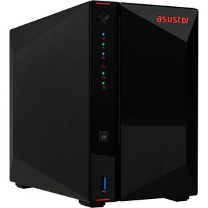 Asustor AS5202T 2-Bay NAS , Intel Celeron Dual-Core, 2GB DDR4, 2.5 GbE x 2, HDMI, USB 3.2 Gen 1 x 3