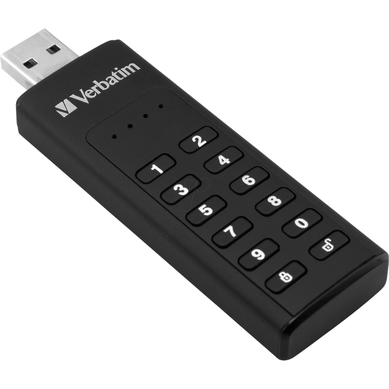 VerbatimKeypadSecureStickUSB128GBUSB301png