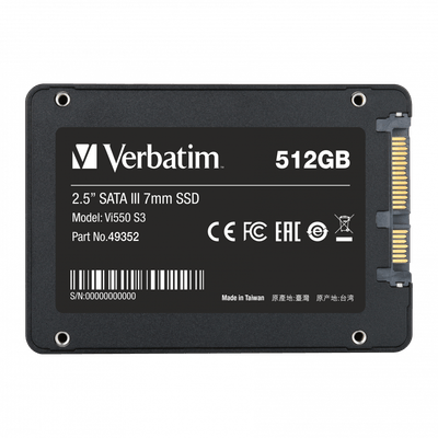 Verbatim VI550 S3 SSD 2.5 inch 512GB