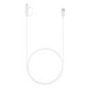 Samsung EP-DG930DWEGWW Cablu date si incarcare combo Micro USB si Type-C, alb