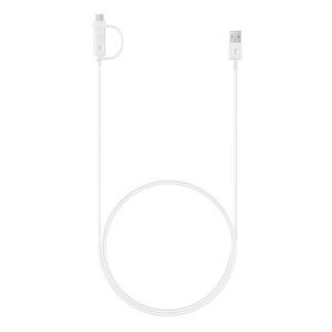 Samsung EP-DG930DWEGWW Cablu date si incarcare combo Micro USB si Type-C, alb