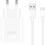 Huawei-CP84--Super-Charge-Max-40W-Incarcator-Retea--Cablu-Detasabil-USB-Type-C-Alb