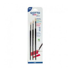 Set 3 pensule rotunde ponei Giotto
