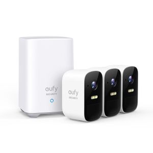 Anker Eufy 2C Set Home Base + 3 Camere Supraveghere Video Wireless HD 1080p IP67 Nightvision