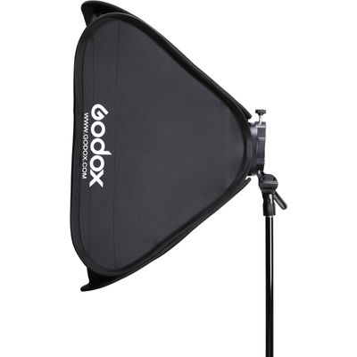 Godox SGGV6060 Softbox Pliabil 60x60 cm Kit cu Suport S2-Type, Difuzie, Grid si Husa