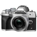 Olympus OM-D E-M10 Mark IV Kit cu Obiectiv 14-42mm Silver