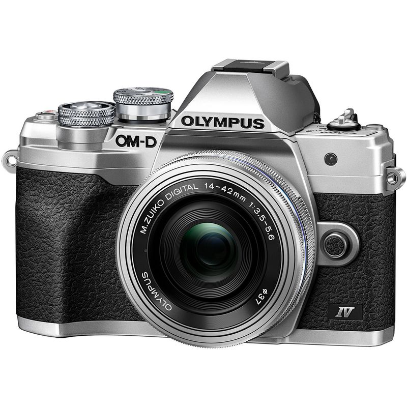 Olympus-OM-D-E-M10-Mark-IV-Kit-cu-Obiectiv-14-42mm-Silver