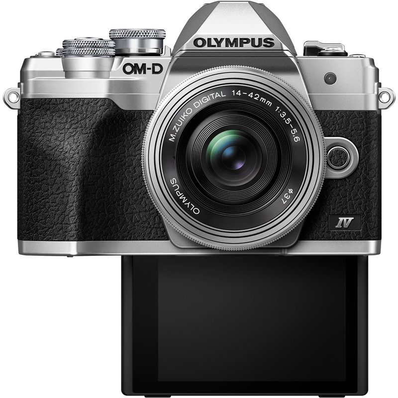 Olympus-OM-D-E-M10-Mark-IV-Kit-cu-Obiectiv-14-42mm-Silver