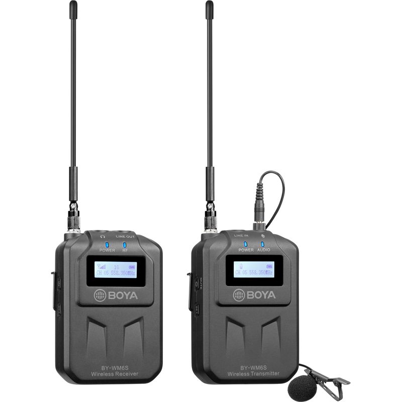 Boya-BY-WM6S-Linie-Wireless-UHF-cu-Microfon-Lavaliera