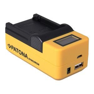 Patona Incarcator USB cu LCD pentru Nikon EN-EL14 cu Adaptor Auto