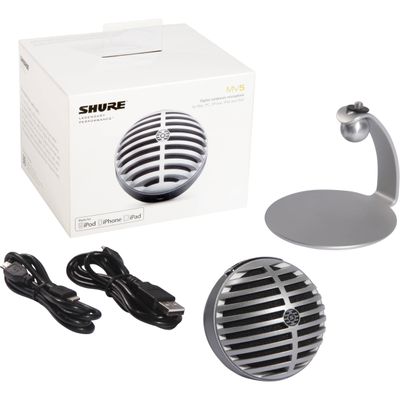 Shure MV5/A-LTG Microfon USB Argintiu