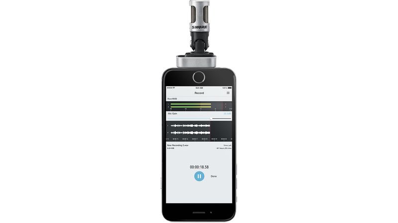 Shure MV88/A Microfon Digital Stereo Lightning - F64.ro - F64.ro