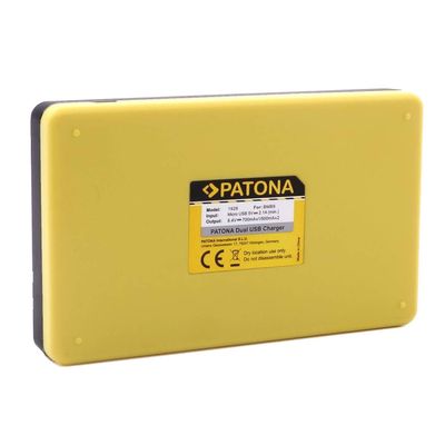 Patona Incarcator Rapid Dual USB pentru Nikon EN-EL15 cu Cablu Micro-USB