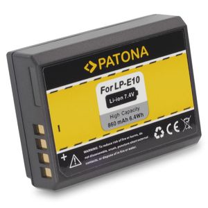 Patona 1089 Acumulator Replace Li-Ion pentru Canon LP-E10 860 mAh 7.4V