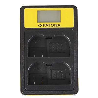 Patona Incarcator Smart Dual USB/USB-C/Micro-USB Dual cu LCD pentru Nikon EN-EL15