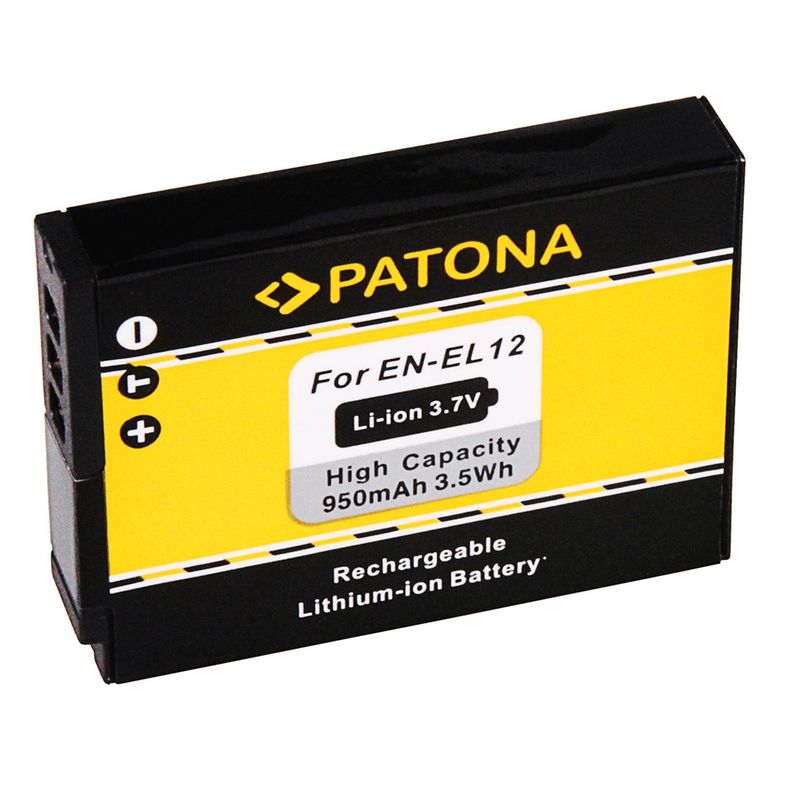 Patona-Acumulator-Replace-Li-Ion-pentru-Nikon-EN-EL12-950-mAh-3.7V