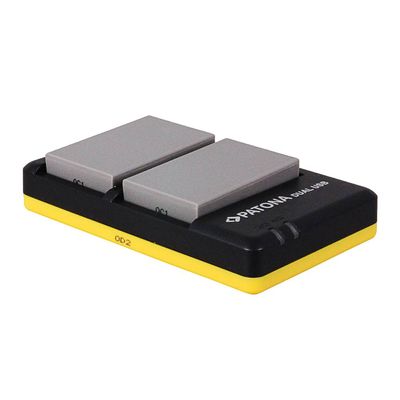 Patona Incarcator Rapid Dual USB pentru Olympus PS-BLS5 cu Cablu Micro USB