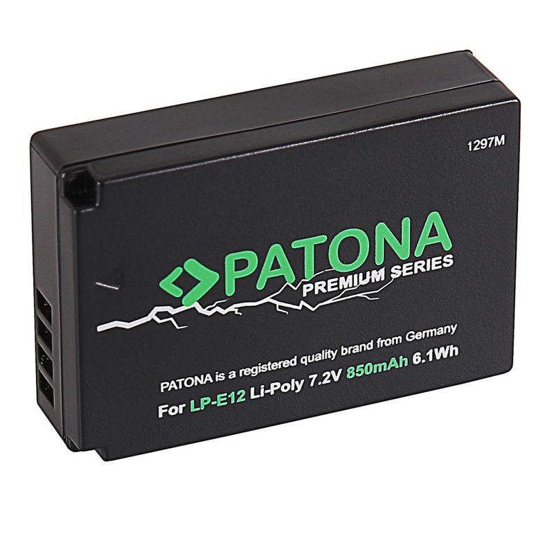 Patona-Premium-Acumulator-Replace-Polimer-pentru-Canon-LP-E12-850mAh-7.2V